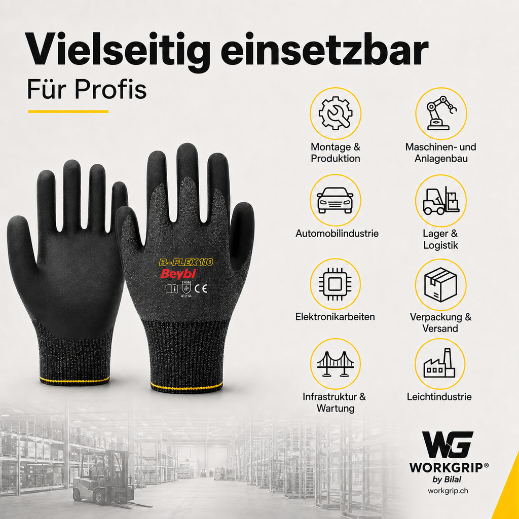WorkGrip Flex 110 – Profi Montagehandschuh