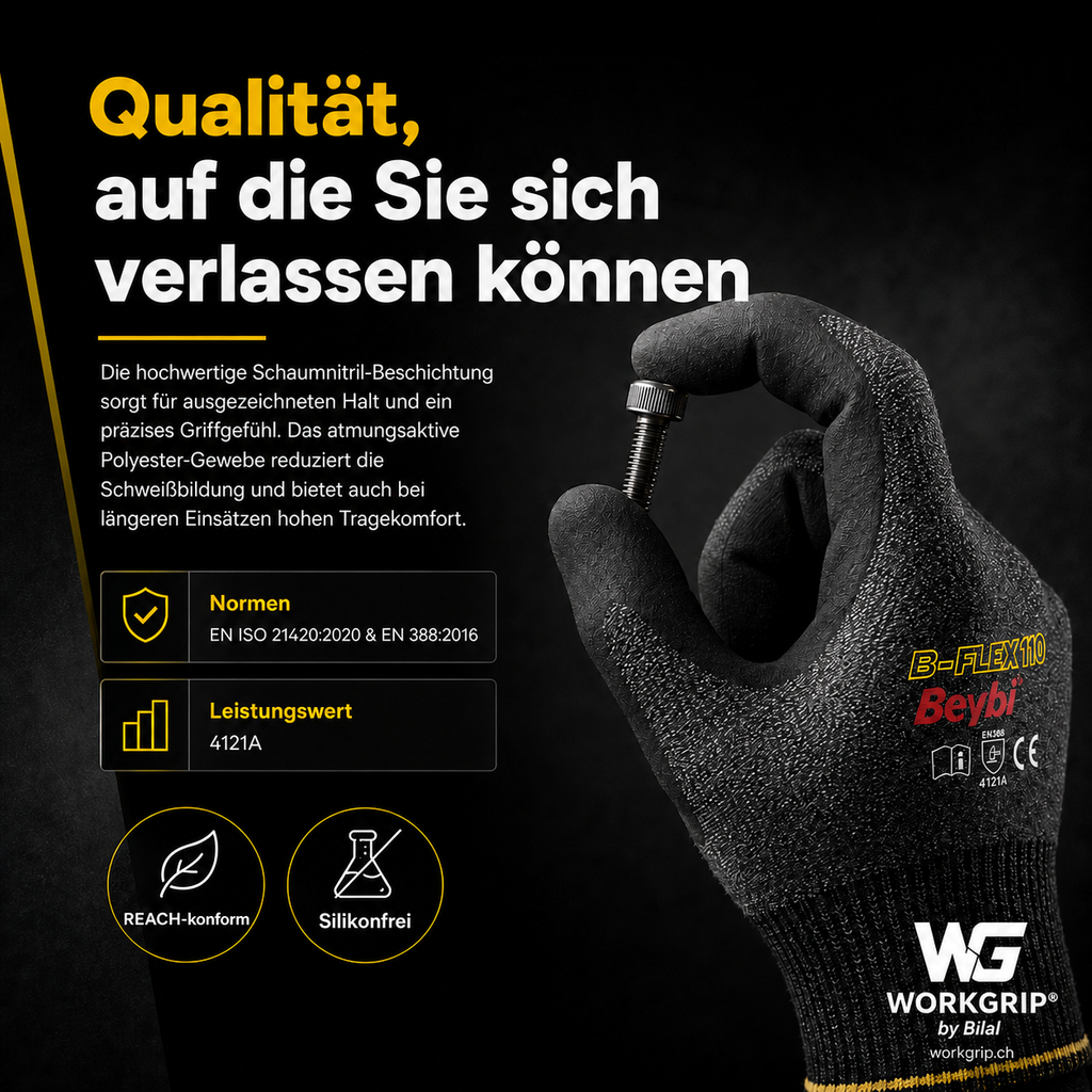 WorkGrip Flex 110 – Profi Montagehandschuh