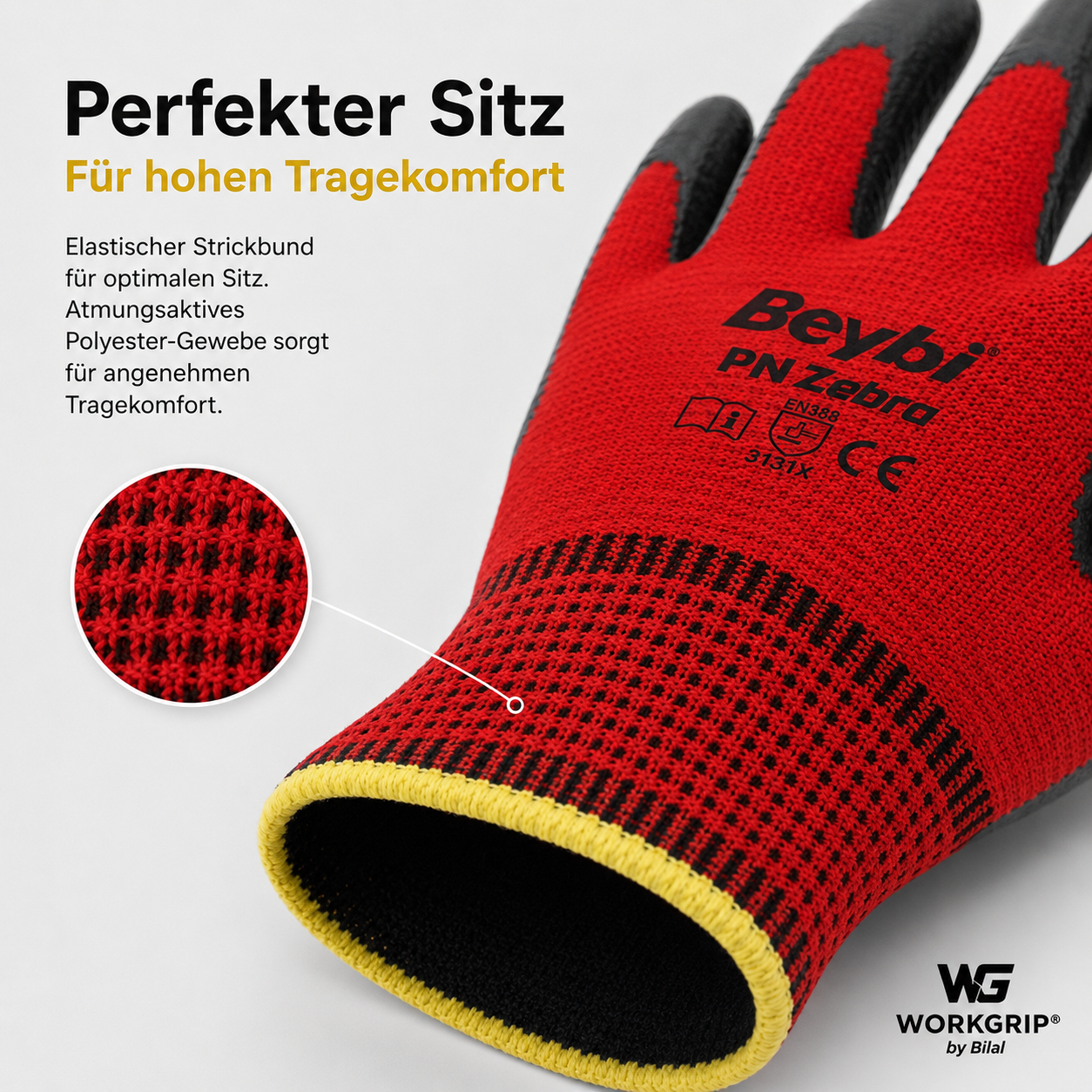 WorkGrip Basic PN Zebra – Nitril Arbeitshandschuh