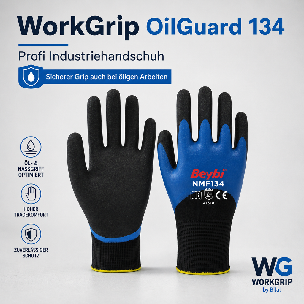WorkGrip OilGuard 134 – Profi Industriehandschuh