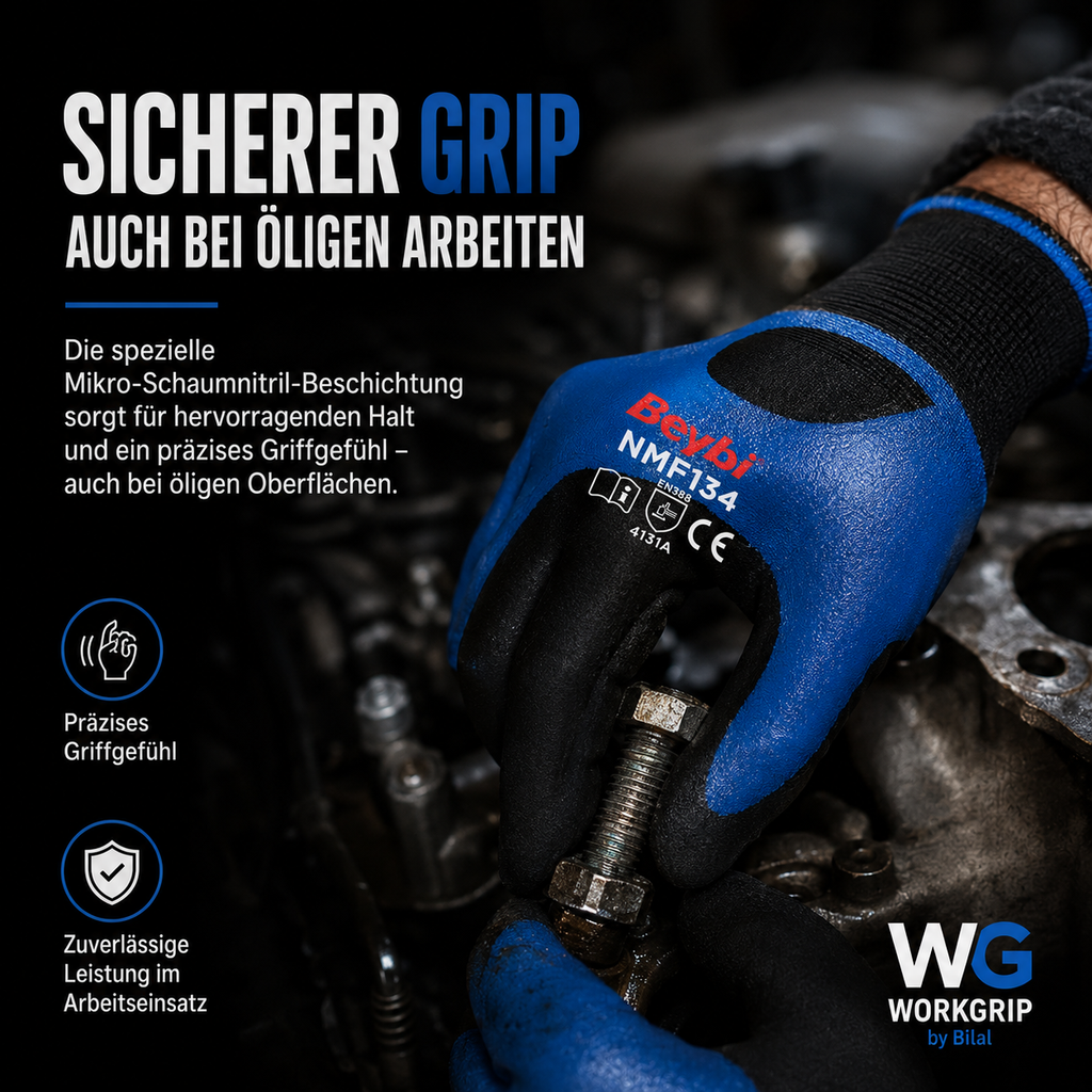 WorkGrip OilGuard 134 – Profi Industriehandschuh