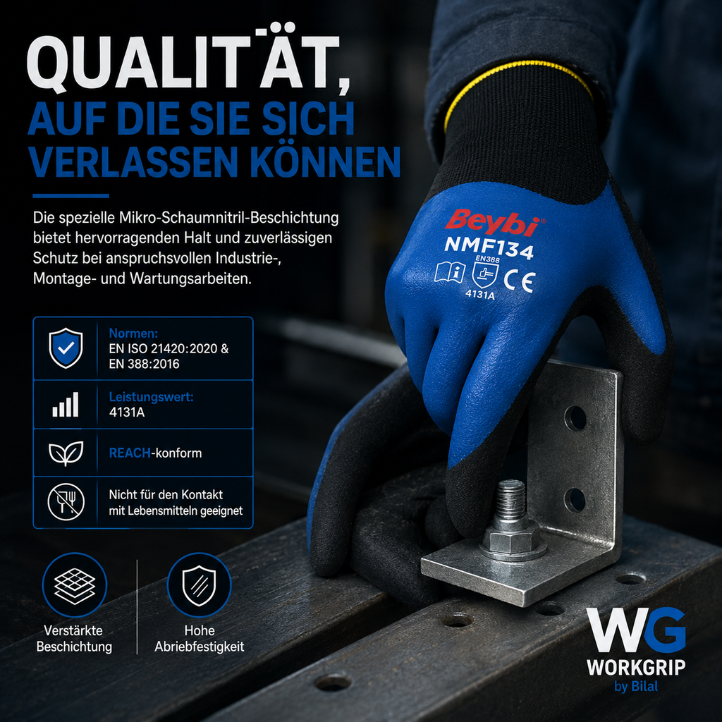 WorkGrip OilGuard 134 – Profi Industriehandschuh