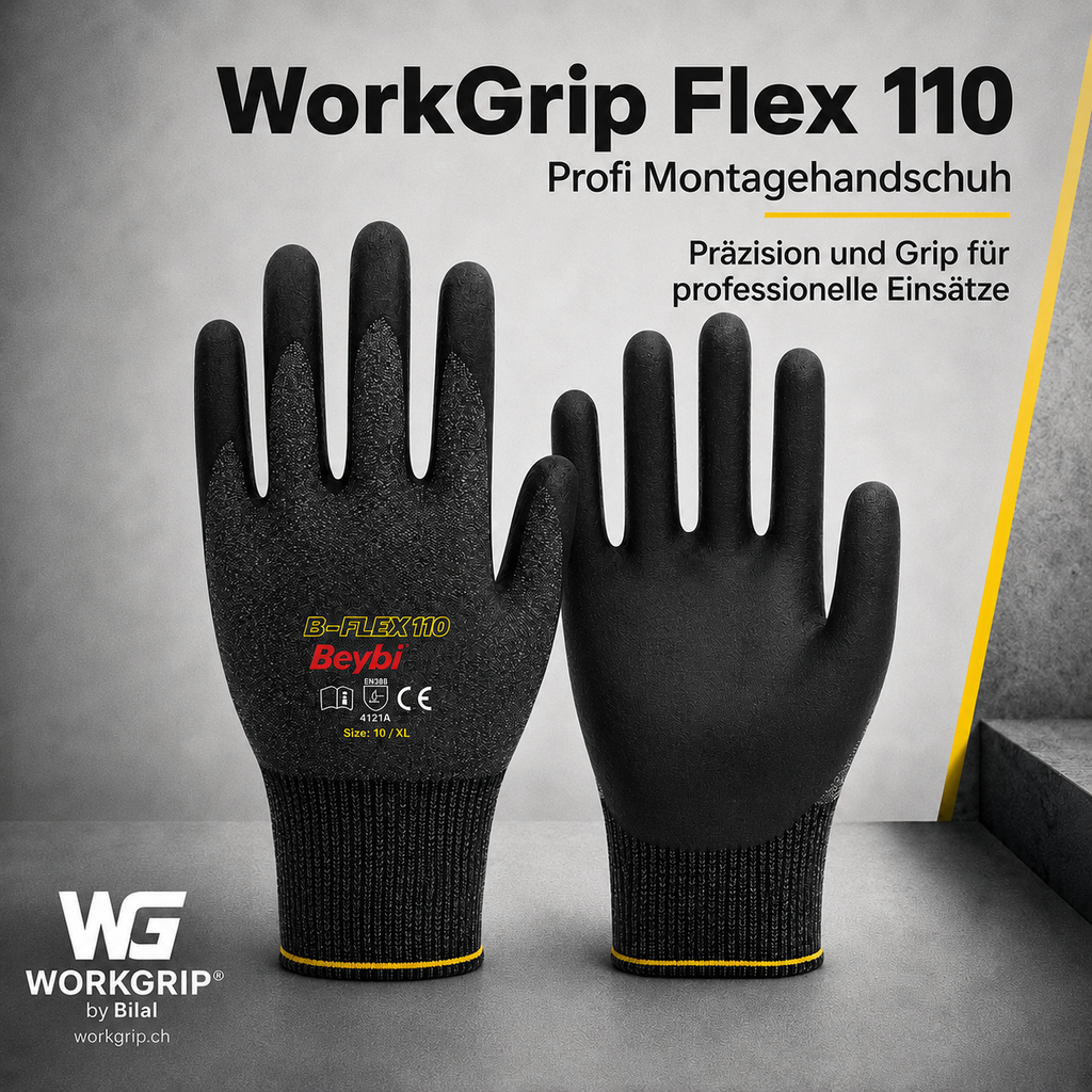 WorkGrip Flex 110 – Profi Montagehandschuh